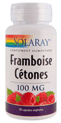 Cétones de FRAMBOISE - Solaray - 30 gélules végétales