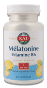 MELATONINE + vit  B6 arôme citron - Kal- 60 cp   comprimés sublinguaux 