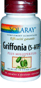 Griffonia 5-HTP + millepertuis - 100 mg / 210 mg - Solaray - 30 gélules