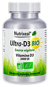 UltraD3V BIO* - Nutrixeal : Vitamine D3 BIO 2000 UI / gélule
