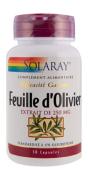 Feuille d'olivier solaray - 250 mg standardisé à 17% d'oleuropéine - 30 gélules