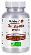 SHIITAKE BIO* 500 / Ultra concentré, 500 mg (60 % PS, 20 % BG) - Nutrixeal