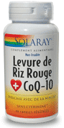 Levure de Riz Rouge - CoQ10 ubiquinone - Solaray - 60 gélules végétales