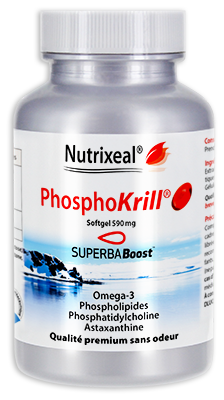 OMEGARTIC PhosphoKrill - huile de krill - Nutrixeal - 60, 180 gélules marines (softgels)