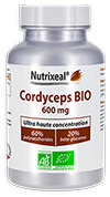 Cordyceps BIO* 600 mg - Nutrixeal - 60% polysaccharides, 20% bêta-glucanes