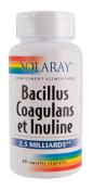 Bacillus Coagulans (non lacté) et Inuline - Solaray - 60 gélules végétales