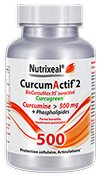 CurcumActif 2 - Nutrixeal - Curcugreen (BioCurcuMax) suractivé 500 mg par gélule  