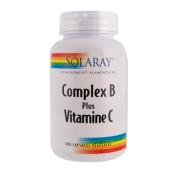 Complex B plus vitamine C - Solaray - 100 gélules végétales