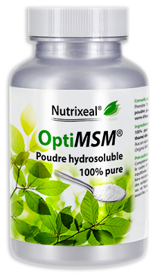 MSM (OptiMSM) en poudre hydrosoluble - 250 g - Nutrixeal