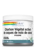 Charbon végétal activé de coques de noix de coco - Solaray - 150g