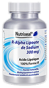 R-lipoate de sodium 300 mg, 60 gel (AAL), R Alpha Lipoic Acid (ALA) - Nutrixeal