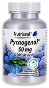 Pycnogenol 50 mg et OPC de raisin - Nutrixeal - 50 gel