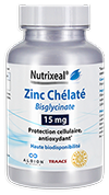 Zinc Chélaté (bisglycinate) 15 mg - Nutrixeal - 60 gel végétales