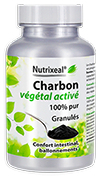 Charbon végétal activé - Nutrixeal - 100 g de granulés