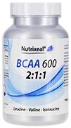 BCAA 600  - Nutrixeal -  acides aminés branchés 600 mg, 100 gélules