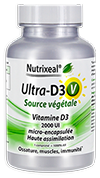 UltraD3 - Nutrixeal - Vitamine D3 V de source végétale, 60 & 180 comprimés