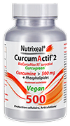 CurcumActif2 VEGAN - Nutrixeal - Curcumine suractivée CurcuGreen (Biocurcumax), 500 mg