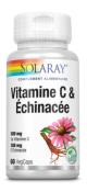 Vitamine C & Echinacée- Solaray - 60 gélules végétales